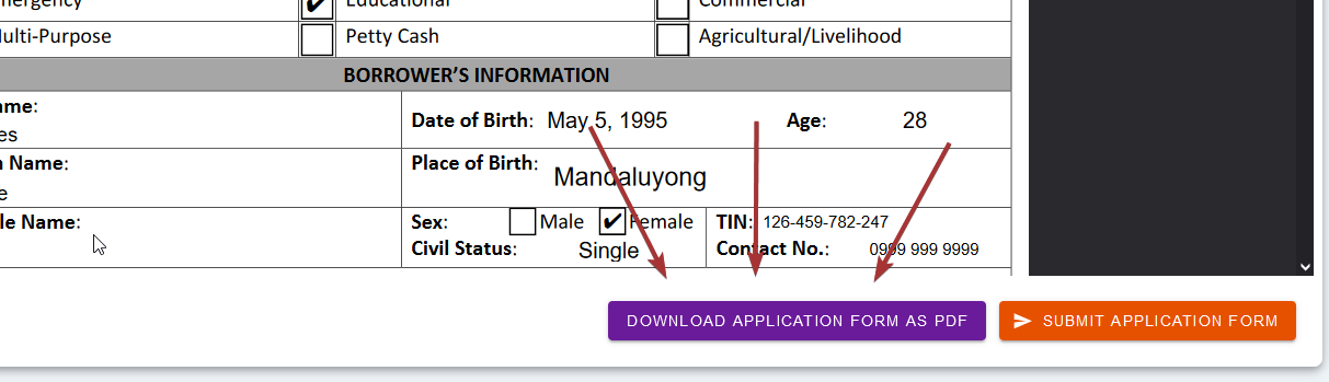 Download application form